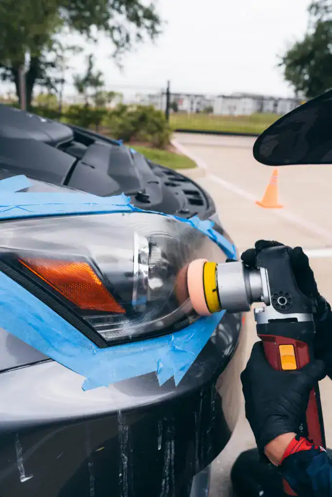 Headlight Restoration 3 Headlight restoration and polishing by Elite Luxe Auto Detailing in Chicago
